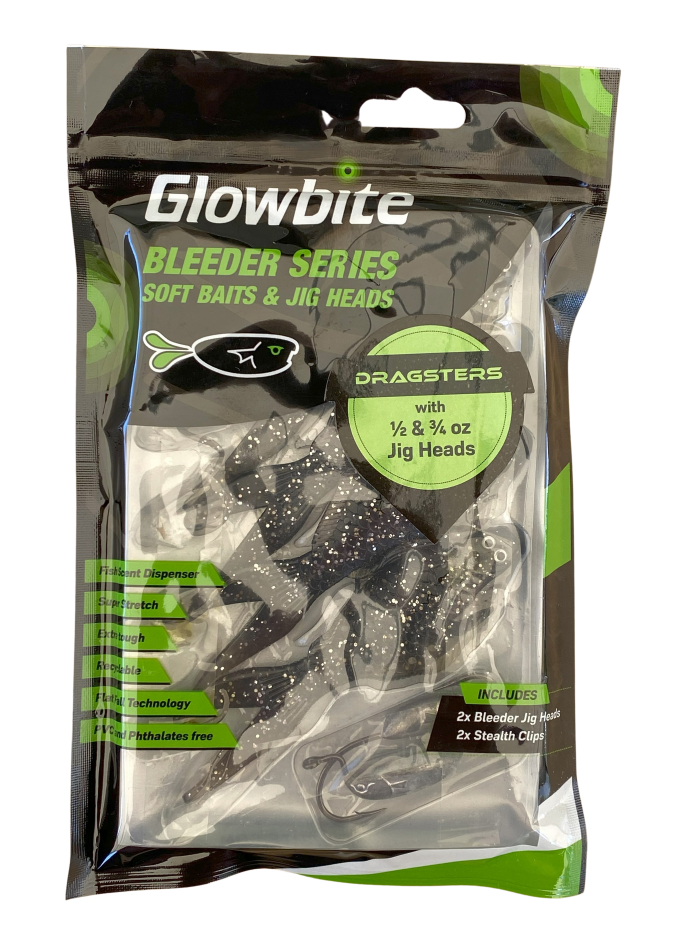 Glowbite DRAGSTER FLOUNDER soft bait lures