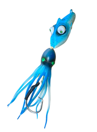 Glowbite Crazy Eyes Fishing lure for deep drops Blue