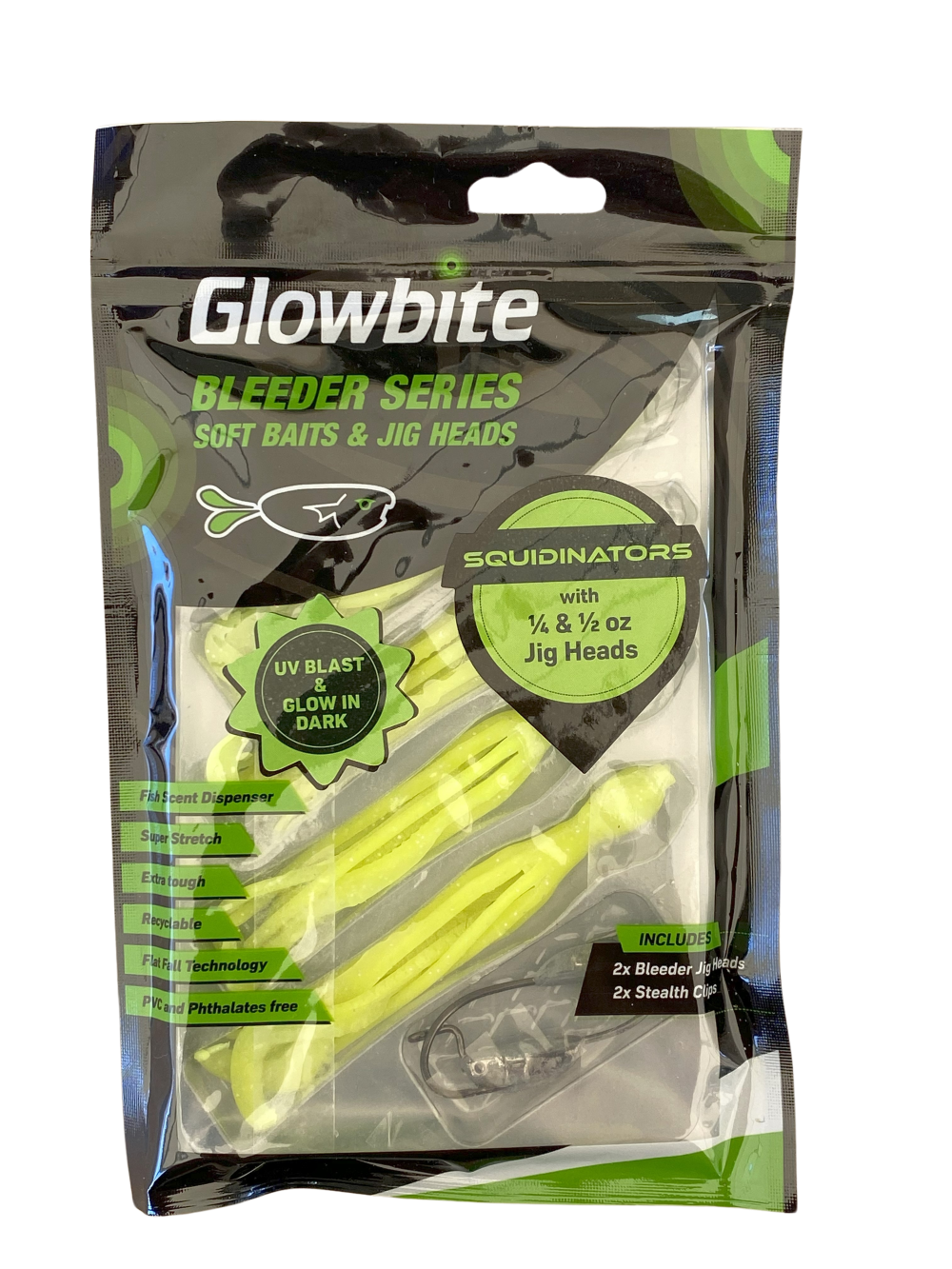 Glowbite SQUIDINATOR soft bait lures