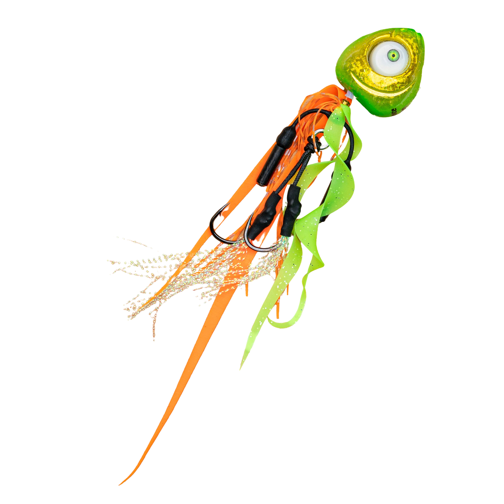 Glowbite Grumpy Fish Slider Lure - Chartreuse Charlatan – Fishing ...