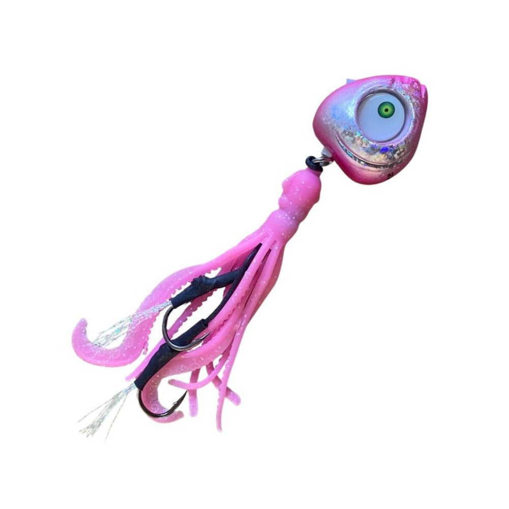 Glowbite Grumpy Squid Slider Lure - Pink – Fishing Innovators