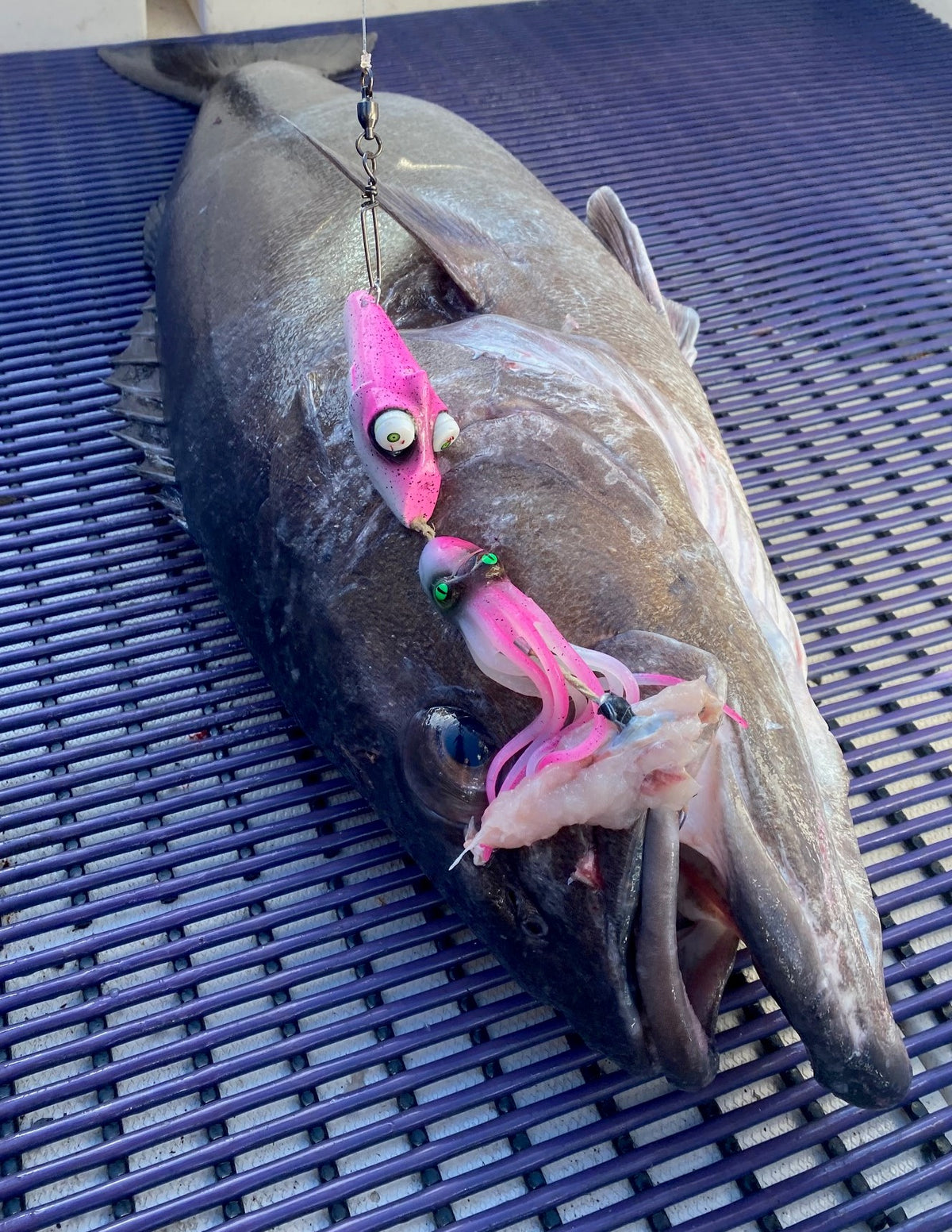 Deep Drop Lure Glowbite Crazy Eyes - Blue