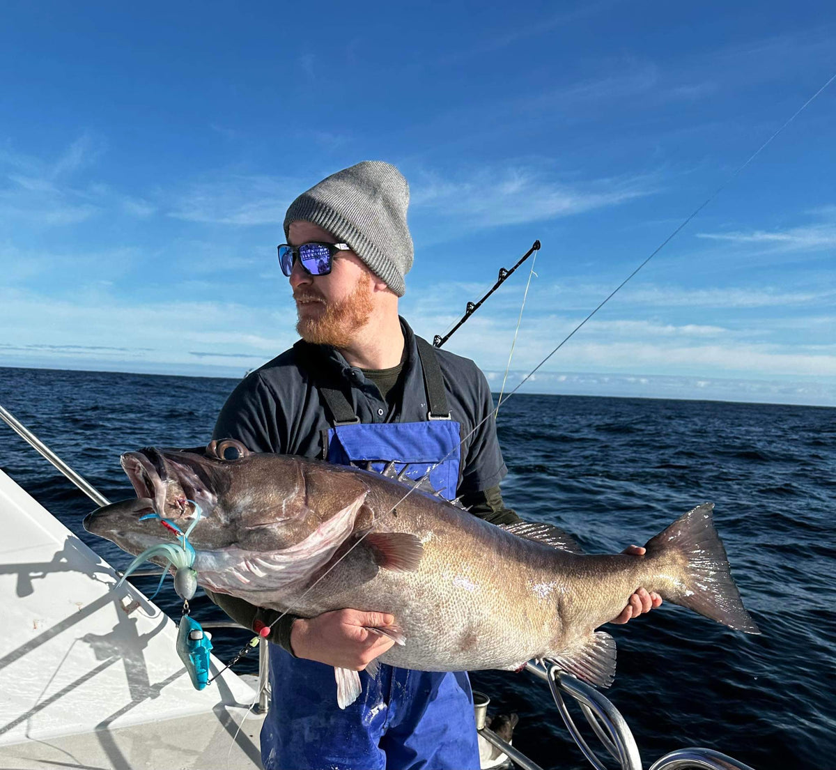 Deep Drop Lure Glowbite Crazy Eyes - Blue