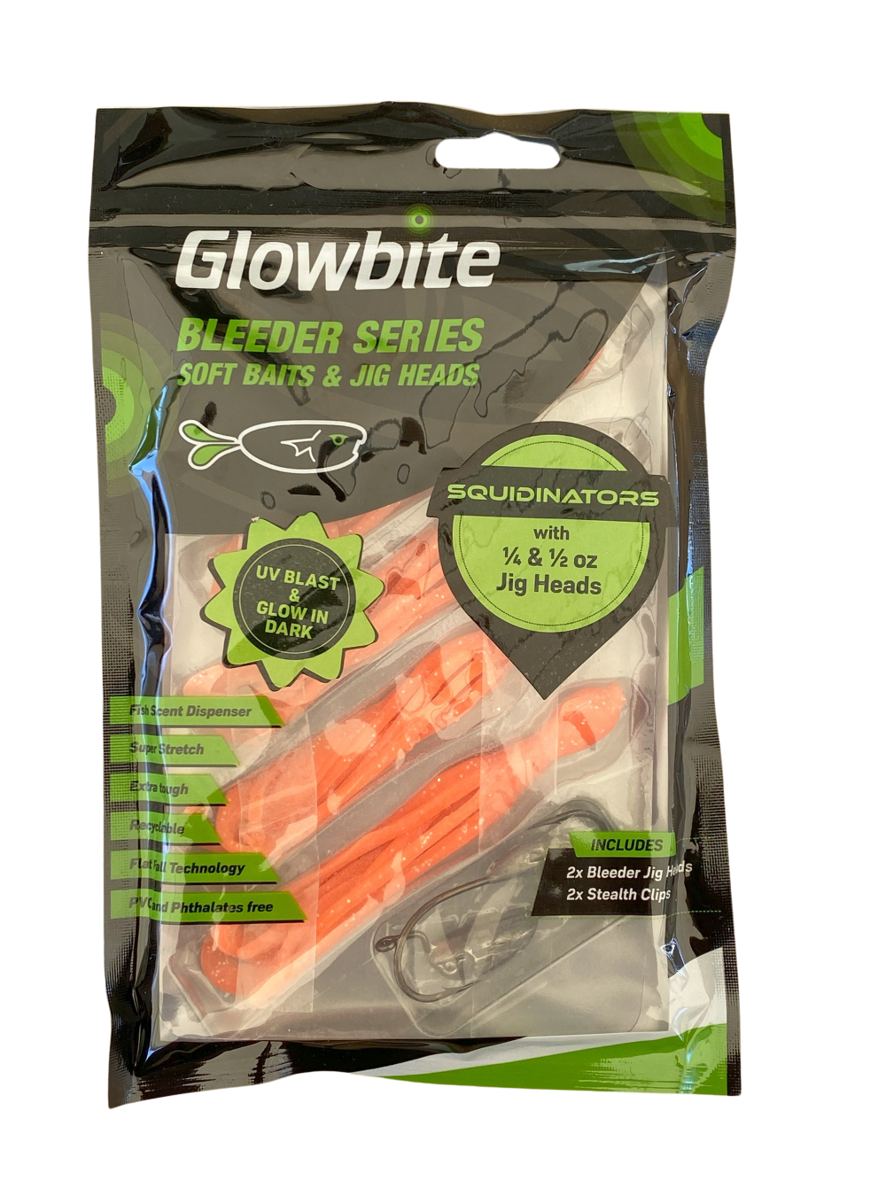 Glowbite SQUIDINATOR soft bait lures