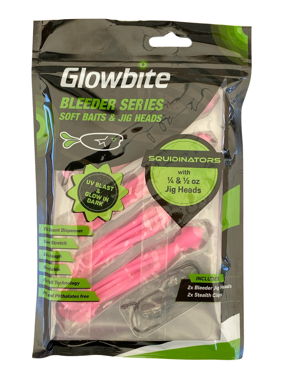 Glowbite SQUIDINATOR soft bait lures