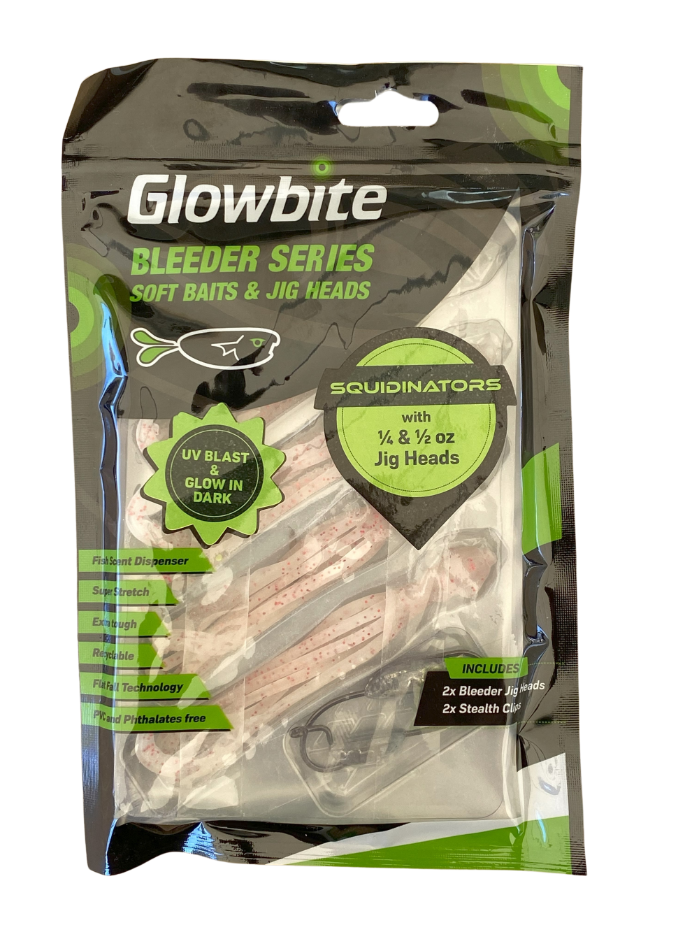Glowbite SQUIDINATOR soft bait lures