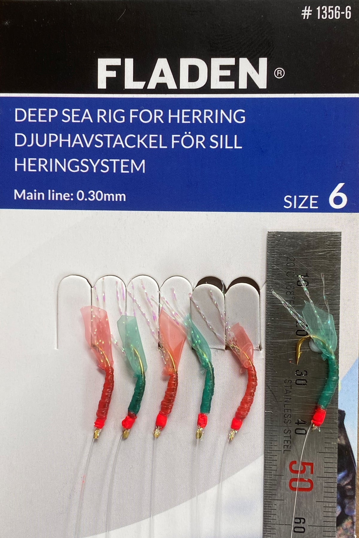 Sabiki lures for catching small fish. Dual colour system