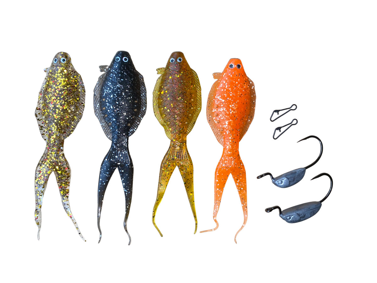 Glowbite DRAGSTER FLOUNDER soft bait lures