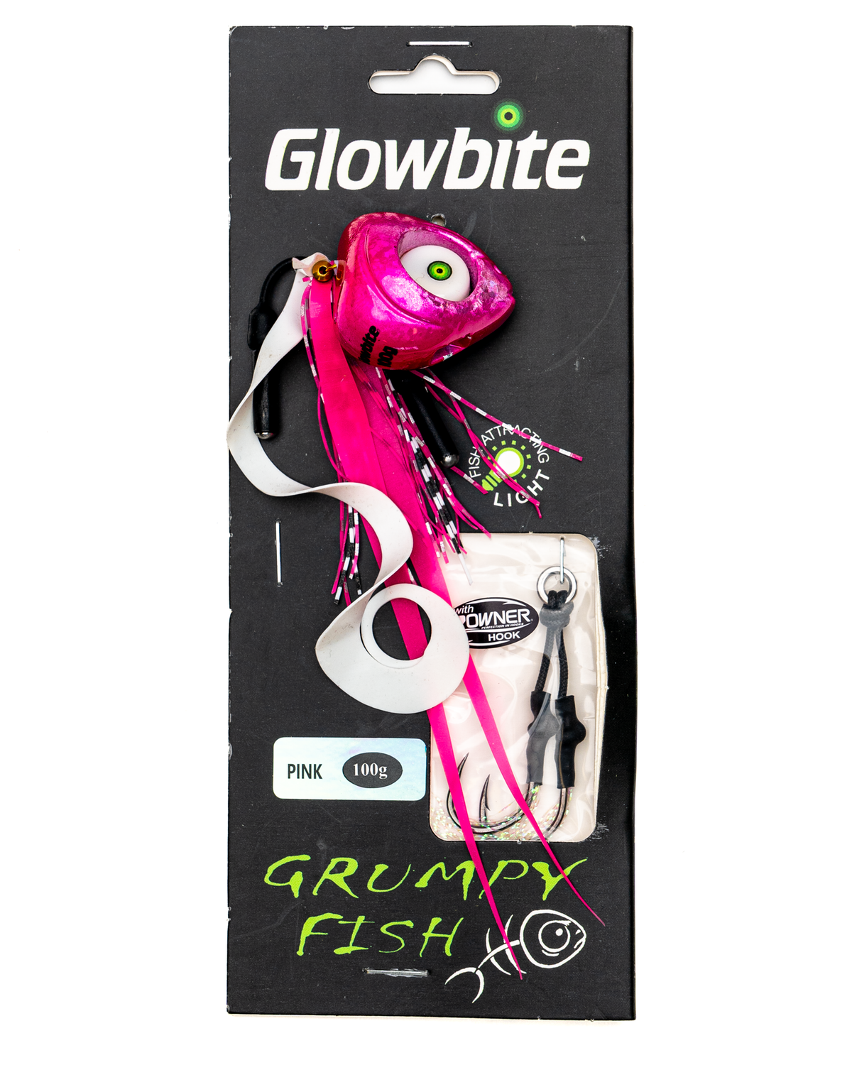 Glowbite Grumpy Fish Slider Lure - Pink – Fishing Innovators