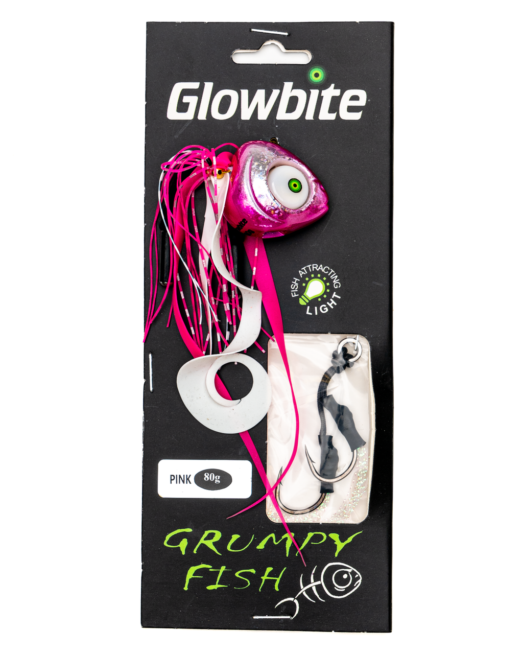 Glowbite Grumpy Fish Slider Lure - Pink – Fishing Innovators